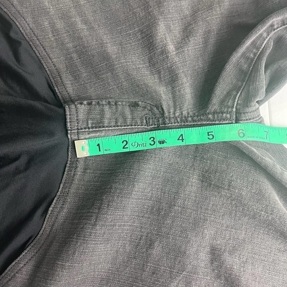 Madewell Over the Belly Distressed Raw Hem Black Sea Skinny Maternity Jean sz 30 - Picture 15 of 15